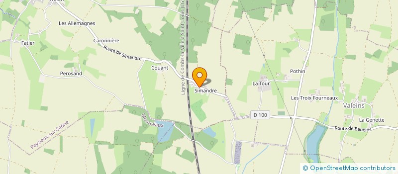 localisation de l'entreprise MADAME EMILIE REVERDY à PEYZIEUX-SUR-SAONE