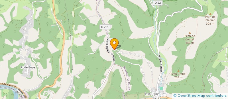 localisation de l'entreprise MADAME EMILIE REVOL-BUISSON  BELLEFONT-LA RAUZE