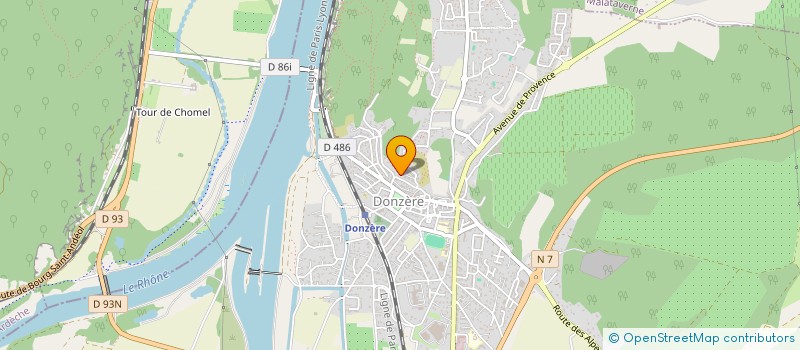 localisation de l'entreprise MADAME EMILIE REY  DONZERE