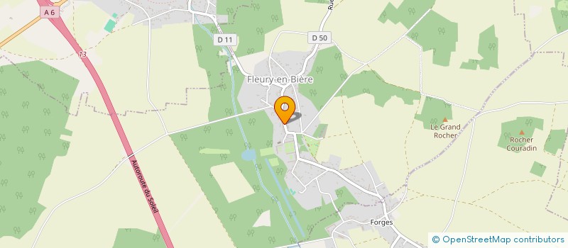 localisation de l'entreprise MADAME EMILIE RIBEIRO  FLEURY-EN-BIERE