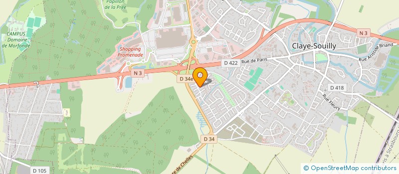 localisation de l'entreprise MADAME EMILIE RIBEIRO RODRIGUES  CLAYE-SOUILLY