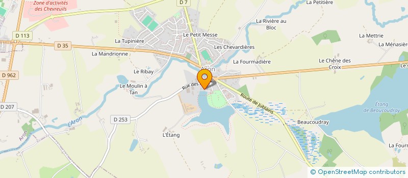 localisation de l'entreprise MADAME EMILIE RICHER à ARON
