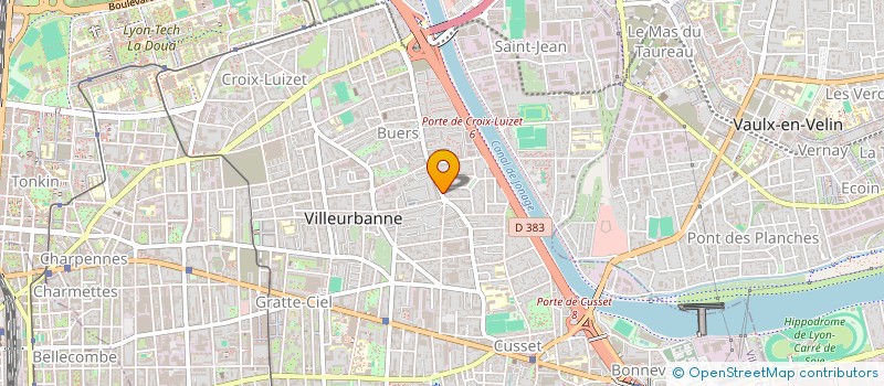 localisation de l'entreprise MADAME EMILIE RIVAT  VILLEURBANNE