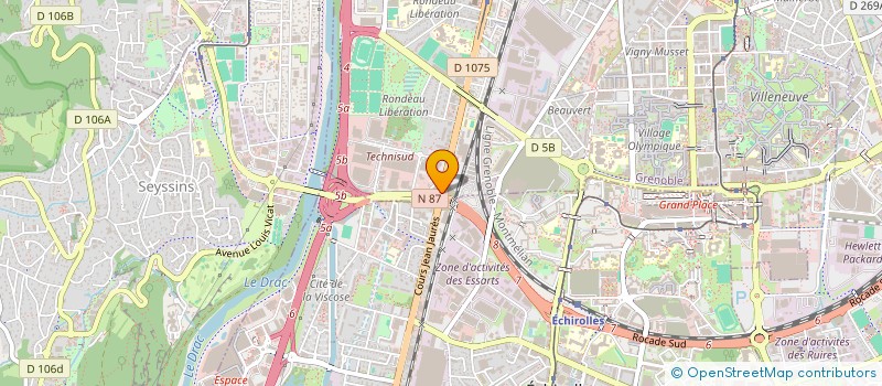 localisation de l'entreprise MADAME EMILIE RIVIERE  GRENOBLE