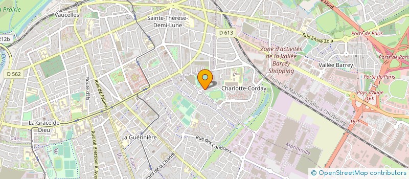 localisation de l'entreprise MADAME EMILIE ROBERGE  MONDEVILLE