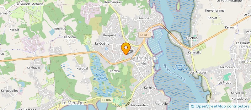 localisation de l'entreprise MADAME EMILIE ROBICHON  LA TRINITE-SUR-MER