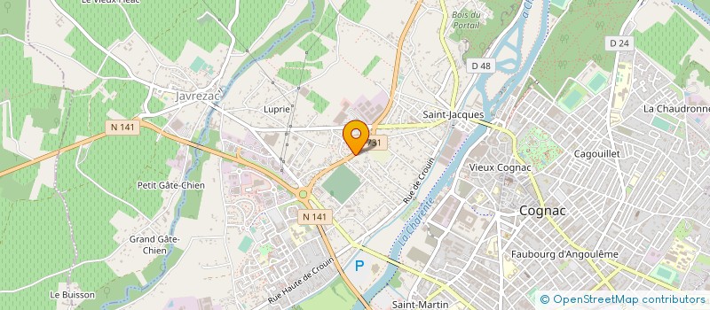 localisation de l'entreprise MADAME EMILIE RODRIGUES à COGNAC