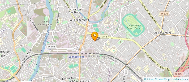 localisation de l'entreprise MADAME EMILIE ROFAS à MARCQ-EN-BARŒUL