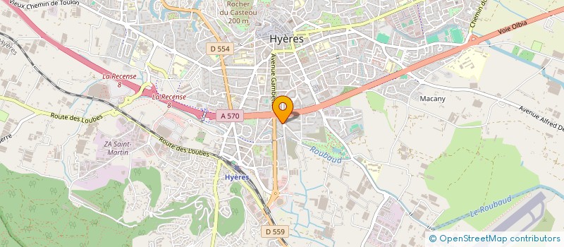 localisation de l'entreprise MADAME EMILIE ROINE à HYERES