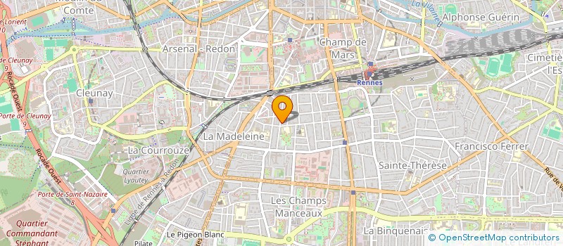 localisation de l'entreprise MADAME EMILIE ROLLAND  RENNES