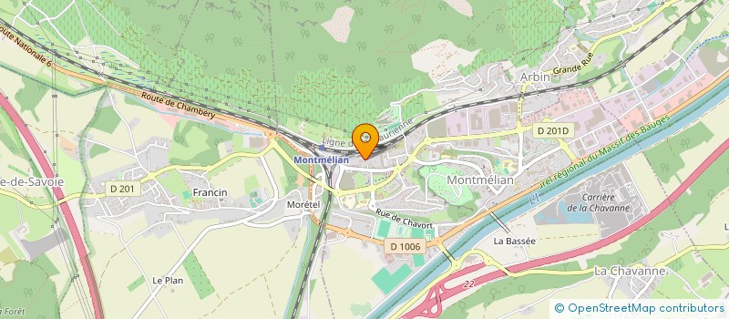 localisation de l'entreprise MADAME EMILIE ROS  MONTMELIAN