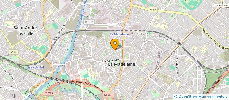 localisation de l'entreprise MADAME EMILIE ROSENBLATT à LA MADELEINE
