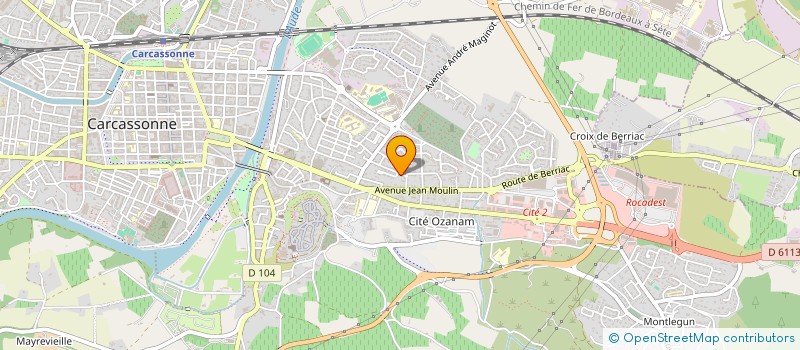 localisation de l'entreprise MADAME EMILIE ROSSIGNOL  CARCASSONNE