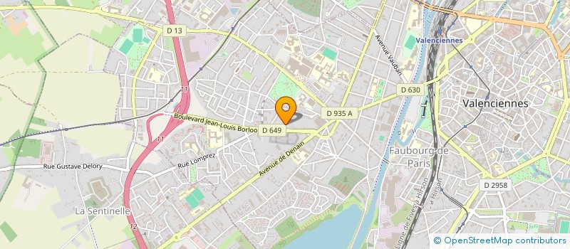 localisation de l'entreprise MADAME EMILIE ROULLAND  VALENCIENNES