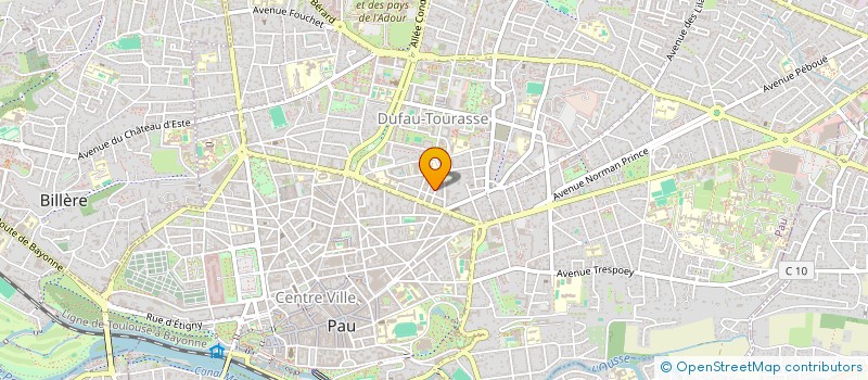 localisation de l'entreprise MADAME EMILIE ROUSSE à PAU