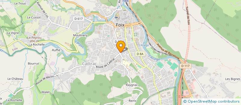 localisation de l'entreprise MADAME EMILIE ROUSSEAU à FOIX