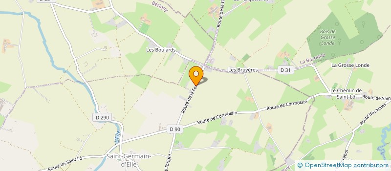 localisation de l'entreprise MADAME EMILIE ROUSSEAU  SAINT-GERMAIN-D'ELLE