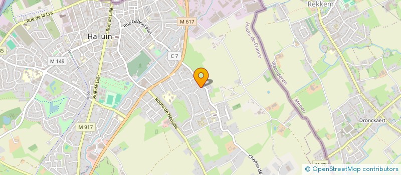 localisation de l'entreprise MADAME EMILIE ROUSSEL  HALLUIN