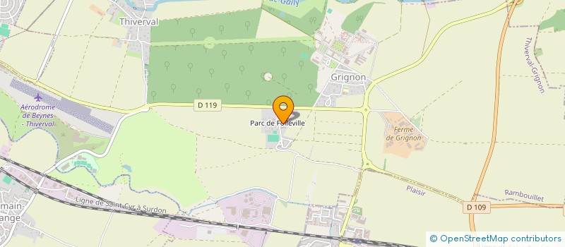 localisation de l'entreprise MADAME EMILIE ROUX  THIVERVAL-GRIGNON