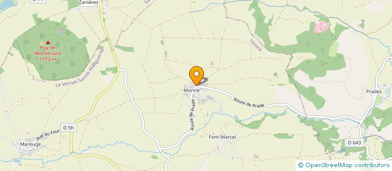 localisation de l'entreprise MADAME EMILIE ROUX  LE VERNET-SAINTE-MARGUERITE