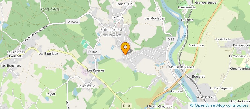 localisation de l'entreprise MADAME EMILIE ROXIN à SAINT-PRIEST-SOUS-AIXE