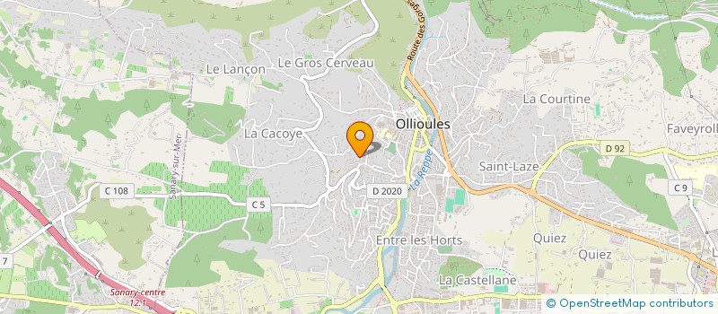 localisation de l'entreprise MADAME EMILIE ROY à OLLIOULES