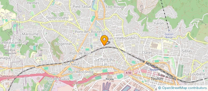 localisation de l'entreprise MADAME EMILIE ROYER  TOULON