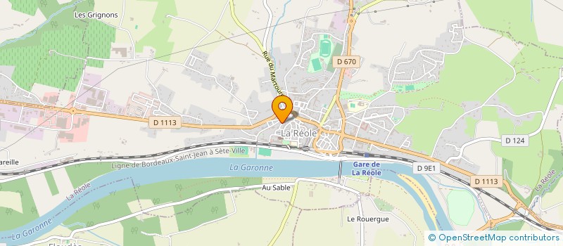 localisation de l'entreprise MADAME EMILIE RUBLON  LA REOLE