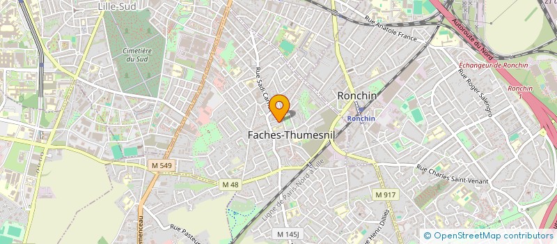 localisation de l'entreprise MADAME EMILIE RUELLE à FACHES-THUMESNIL