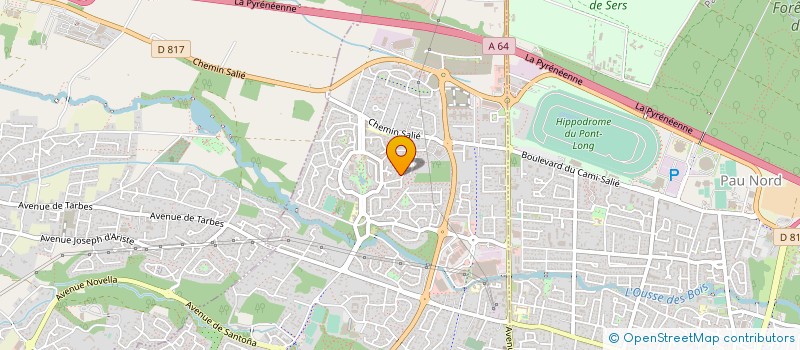 localisation de l'entreprise MADAME EMILIE SABATHIER  LONS