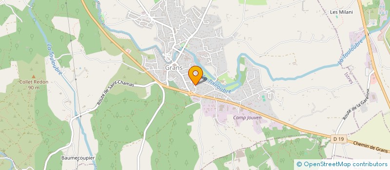 localisation de l'entreprise MADAME EMILIE SACHOT  GRANS