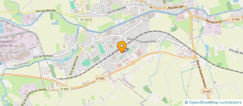 localisation de l'entreprise MADAME EMILIE SAGUERRE  LA GORGUE