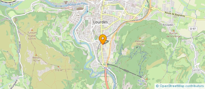 localisation de l'entreprise MADAME EMILIE SAINT-BLANCAT  LOURDES