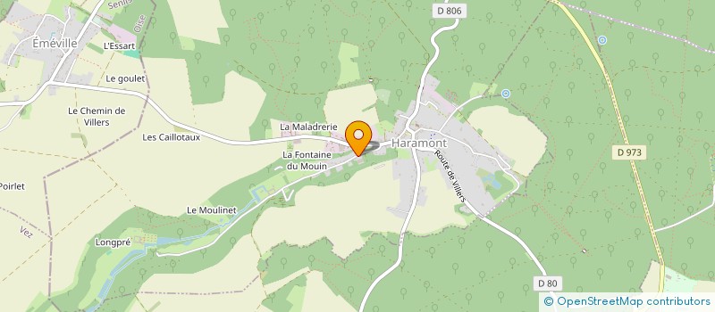 localisation de l'entreprise MADAME EMILIE SAINT-MARTIN  HARAMONT