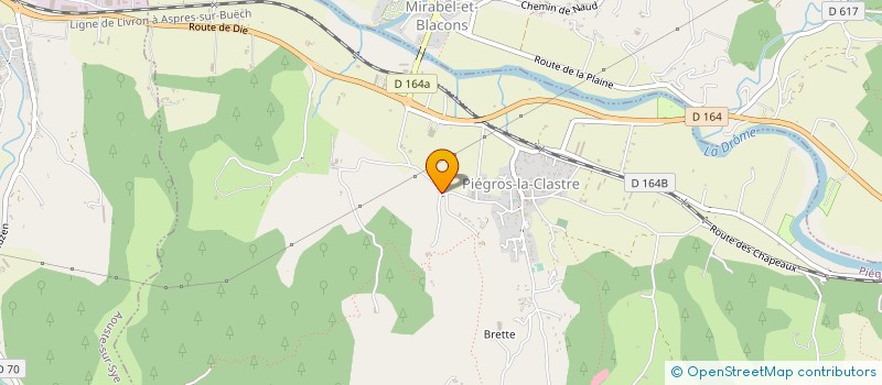 localisation de l'entreprise MADAME EMILIE SAINTE CLUQUE  PIEGROS-LA-CLASTRE