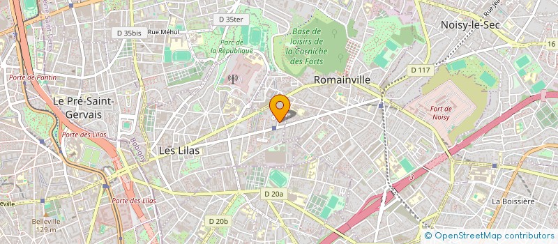 localisation de l'entreprise MADAME EMILIE SAJOT à LES LILAS
