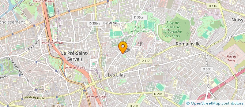 localisation de l'entreprise MADAME EMILIE SALASC à LES LILAS