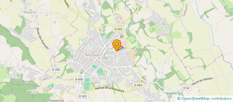 localisation de l'entreprise MADAME EMILIE SALLAT  MORLAAS