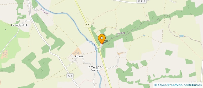 localisation de l'entreprise MADAME EMILIE SANCHEZ  JOUHET