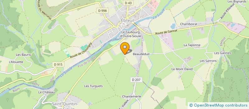 localisation de l'entreprise MADAME EMILIE SANDOULY  SAINT-QUINTIN-SUR-SIOULE