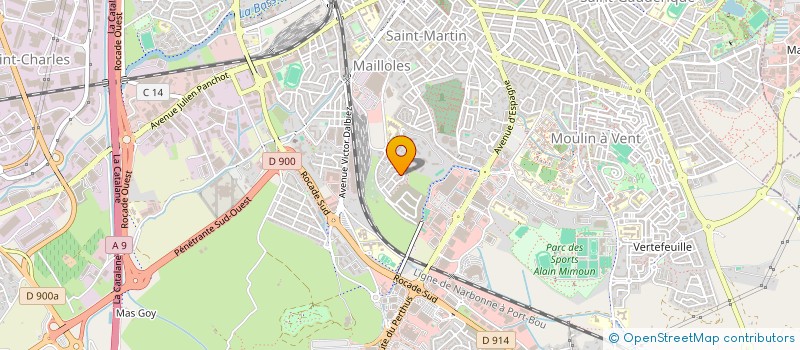 localisation de l'entreprise MADAME EMILIE SANRAME  PERPIGNAN