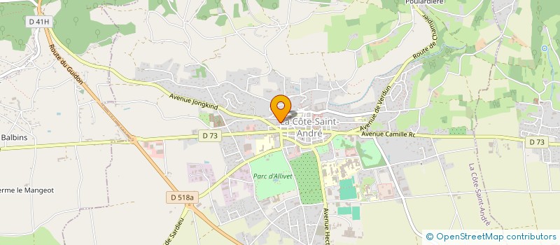 localisation de l'entreprise MADAME EMILIE SARKOZI à LA COTE-SAINT-ANDRE