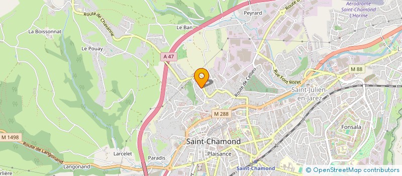 localisation de l'entreprise MADAME EMILIE SAVONA  SAINT-CHAMOND