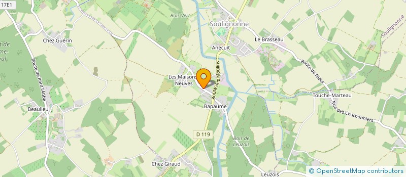 localisation de l'entreprise MADAME EMILIE SCHALLER  SOULIGNONNE