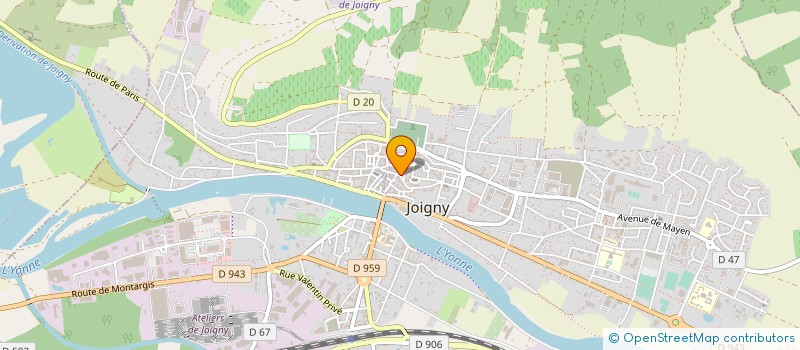 localisation de l'entreprise MADAME EMILIE SCHEFFER à JOIGNY