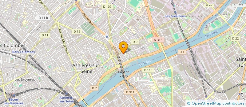 localisation de l'entreprise MADAME EMILIE SELLIER  ASNIERES-SUR-SEINE