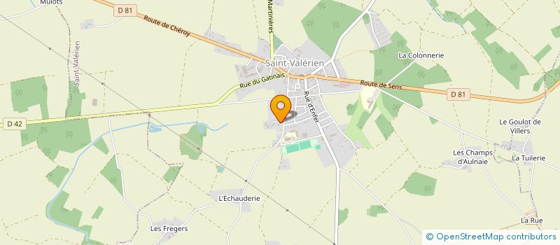 localisation de l'entreprise MADAME EMILIE SEVE  SAINT-VALERIEN