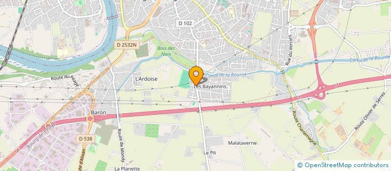 localisation de l'entreprise MADAME EMILIE SIAUD  BOURG-DE-PEAGE