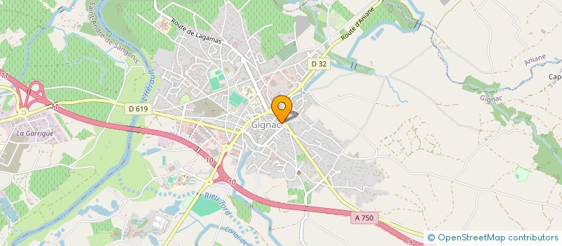 localisation de l'entreprise MADAME EMILIE SOLE  GIGNAC