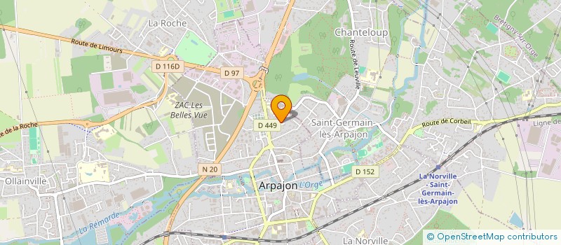 localisation de l'entreprise MADAME EMILIE SOLESSE à ARPAJON